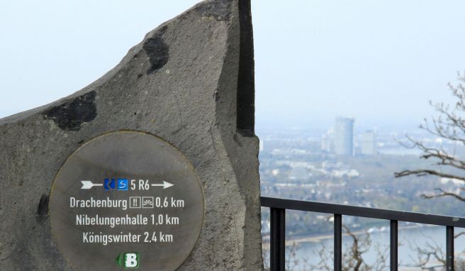 Wer gut zu Fuß ist, kann zum Gipfelplateau des Drachenfelsens wandern.