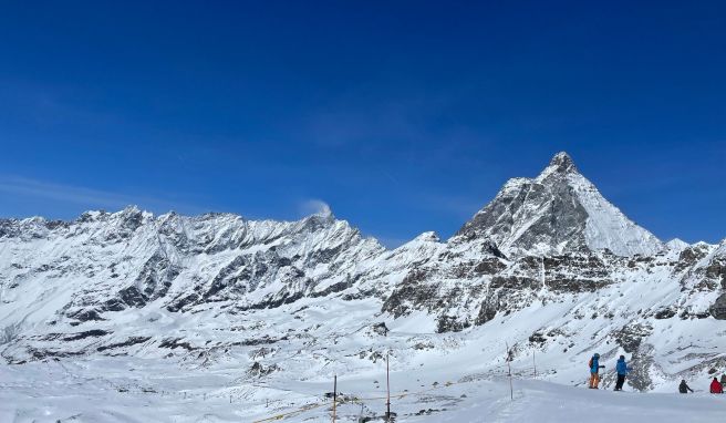 Cervinia ist der kleinere Teil des großen Verbundskigebiets.