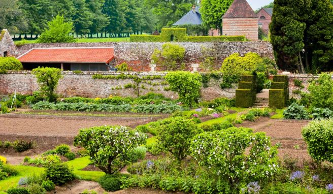 Im Park des Château de Miromesnil in der Normandie wird die Tradition des Küchengartens gepflegt.