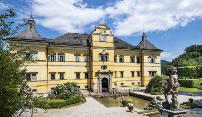 Das im 17. Jahrhundert erbaute Schloss Hellbrunn liegt im Süden Salzburgs.