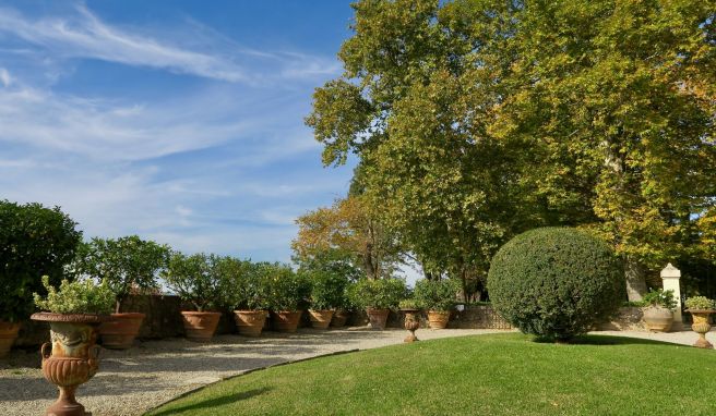 Seit dem 16. Jahrhundert wird der Garten der Villa di Vicobello gepflegt.