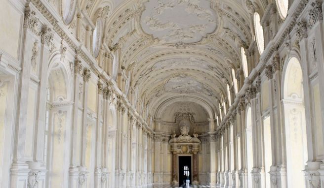 Die Große Galerie des Venaria Reale lässt an den Spiegelsaal von Versailles denken.