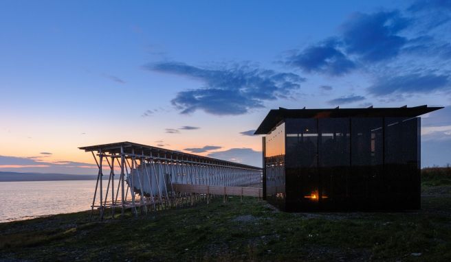 Das Steilneset-Mahnmal von Architekt Peter Zumthor in Vardø gedenkt den Opfern der Hexenverfolgung in der Finnmark.