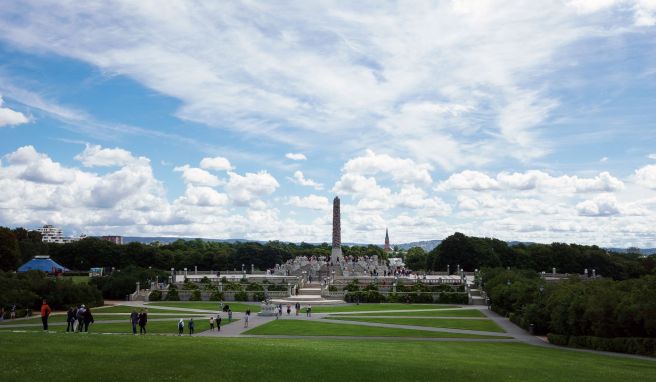 Kunst unter freiem Himmel: Blick auf den Vigeland-Skulpturenpark.