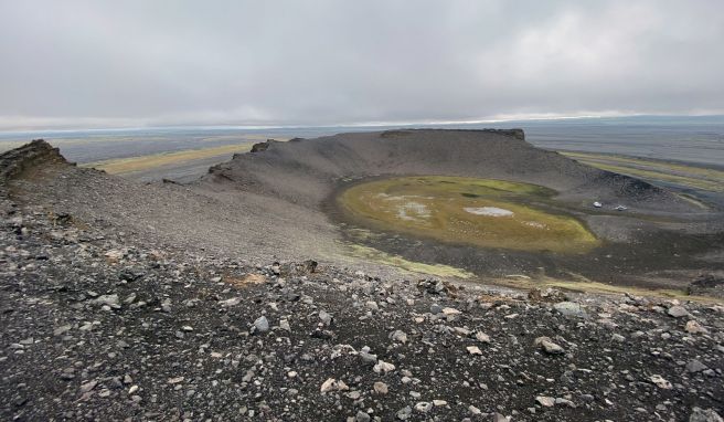 Mondlandschaft im Nirgendwo: Das Vulkansystem von Askja besteht aus mindestens drei ineinander verschachtelten Kratern.