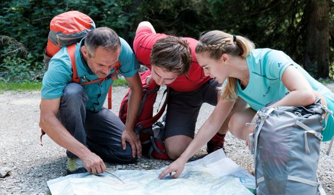 Welche Route soll es sein? Am Anfang wählt man besser leichtere Touren aus.