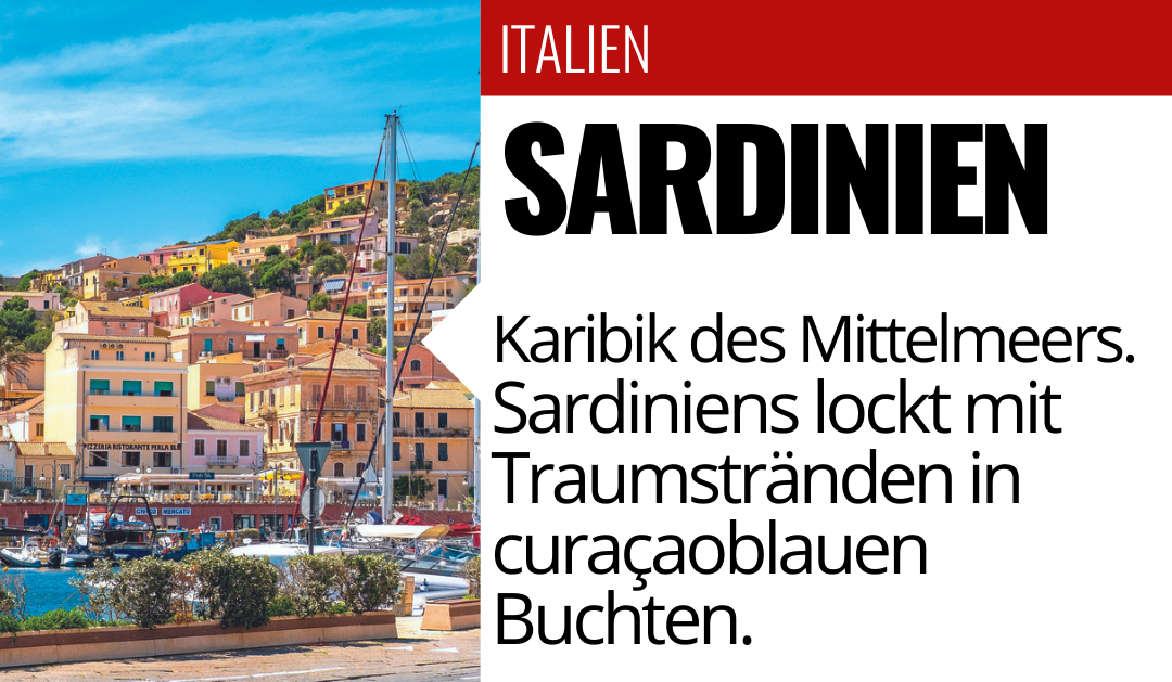 Italien SARDINIEN Karibik des Mittelmeers